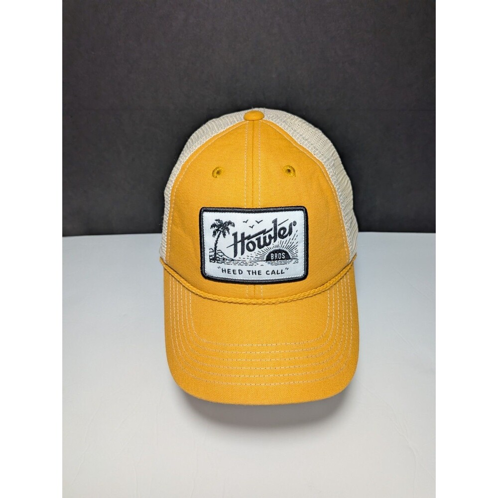 Howler Brothers Paradise Trucker Hat Yellow Mesh Snapback Heed The Call Cap